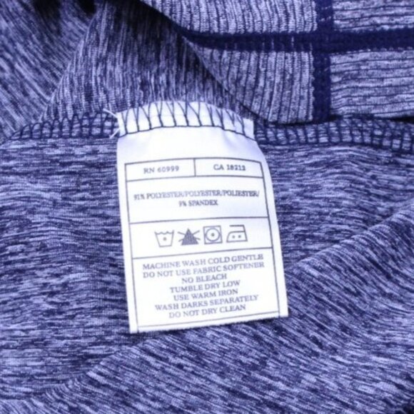 Antigua Mens PGA 1916 Quarter-Zip Pullover Shirt L Blue Polyester/Spandex - Picture 6 of 9